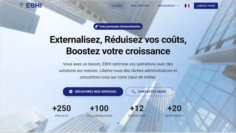 Aperçu du site EBHI