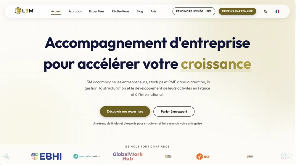 Aperçu du site L3M Holding